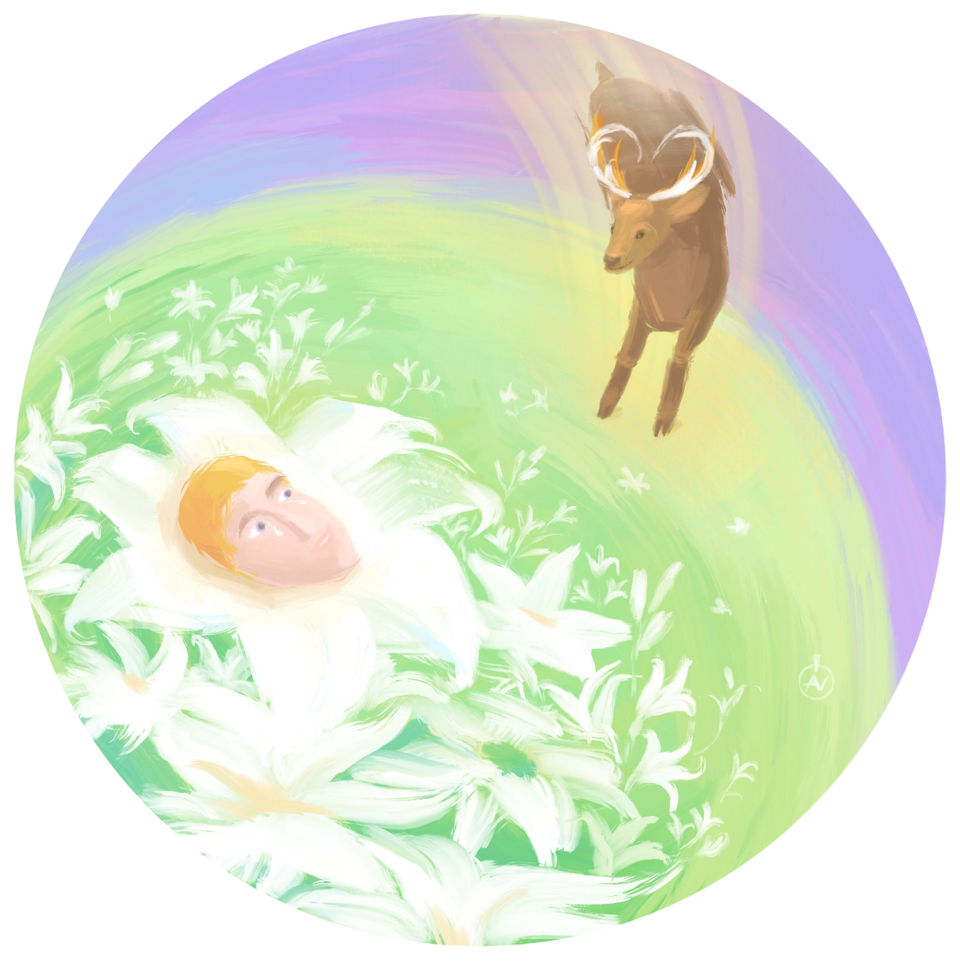 Ілюстрація до Пісні Григорія Сковороди "Щастя! Де ти живеш? Горлиці – скажіть!" від Олени Горецької